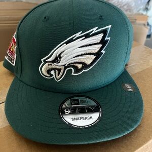 New Era Green Philadelphia Eagles Super Bowl LIX Champions Snapback Cap Hat